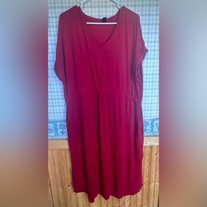 Shein maternity hidden pocket split hem dress